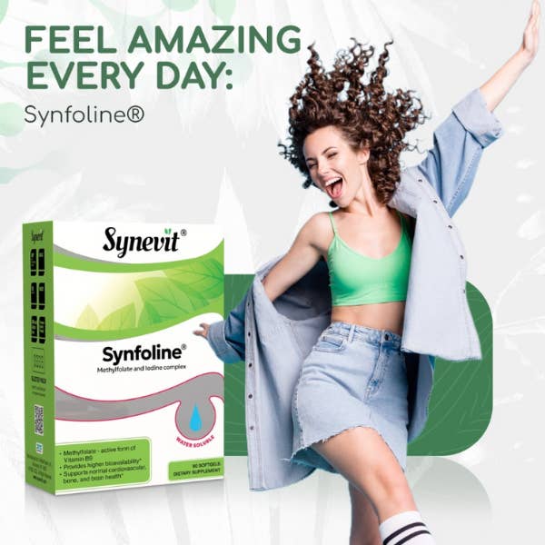 AlchePharma Naturals - Wholesale Oral Supplement/Vitamin - Synevit SYNFOLINE®: Methyl Folate & Iodine Supplement5