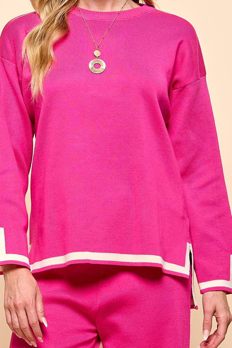 Cezele - Wholesale Lounge Set - Women's - Long Sleeves and Wide Leg Pants Matching Set25