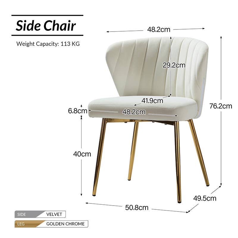 Karat Home - Wholesale Chair - Milia Dining Chair Set of 216