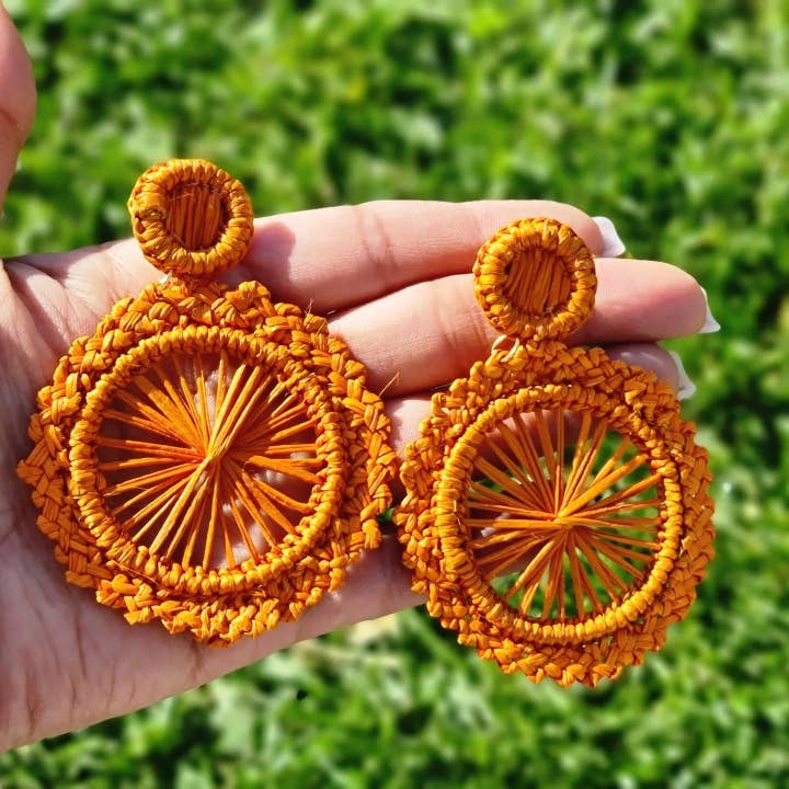 Orange Usiacuri-Ohrringe für den Großhandel von Thalilu