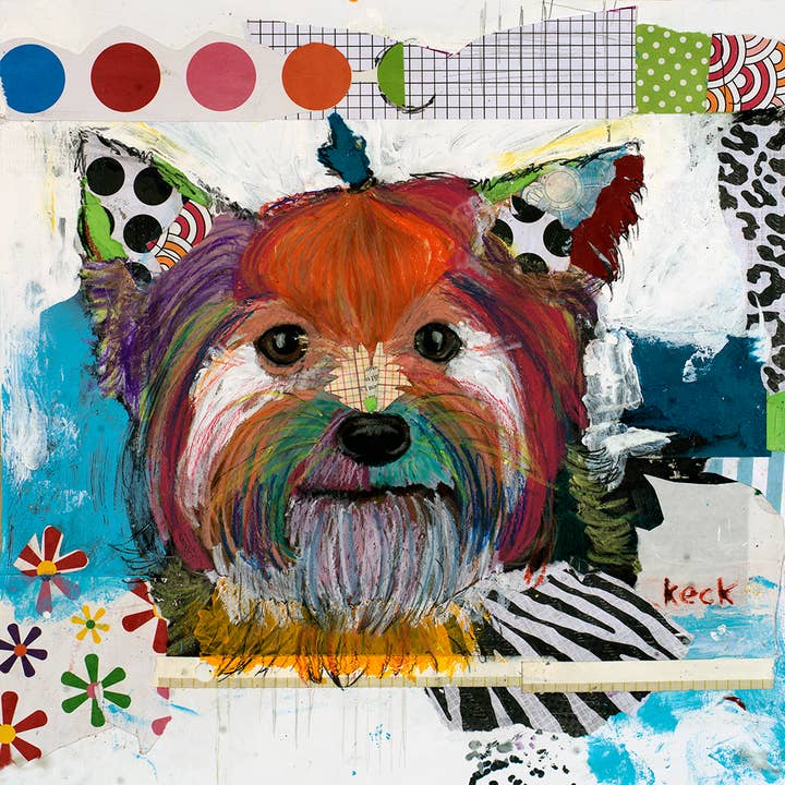 #021302 <br> Yorkshire Terrier I <br> Hundekunst Leinwanddruck für den Großhandel von Michel Keck LLC