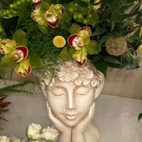 Napco - Wholesale Plant Pot - Planter, Flower Head Lady Item # 172791