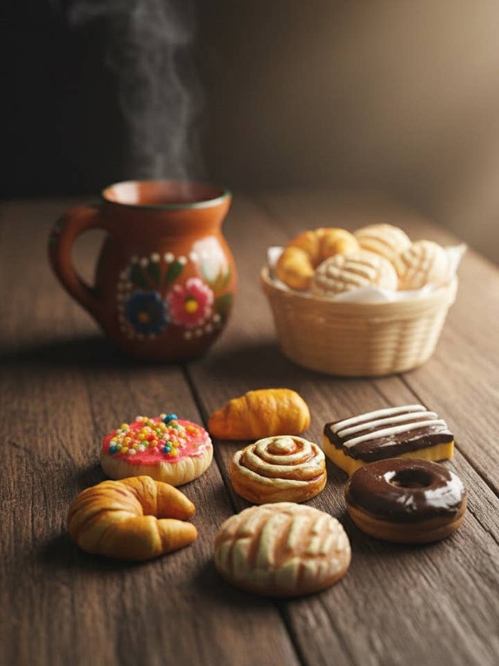 Mini Ensemble de Décoration Pan Dulce 5 Pièces pour la vente par Cielito Lindo