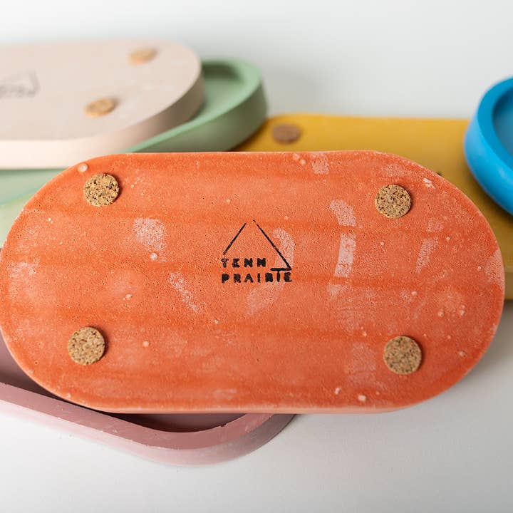 Tenn Prairie - Vente Plateaux décoratifs - Plateau bougie en béton – Base colorée pour présentation et décoration de bougie11