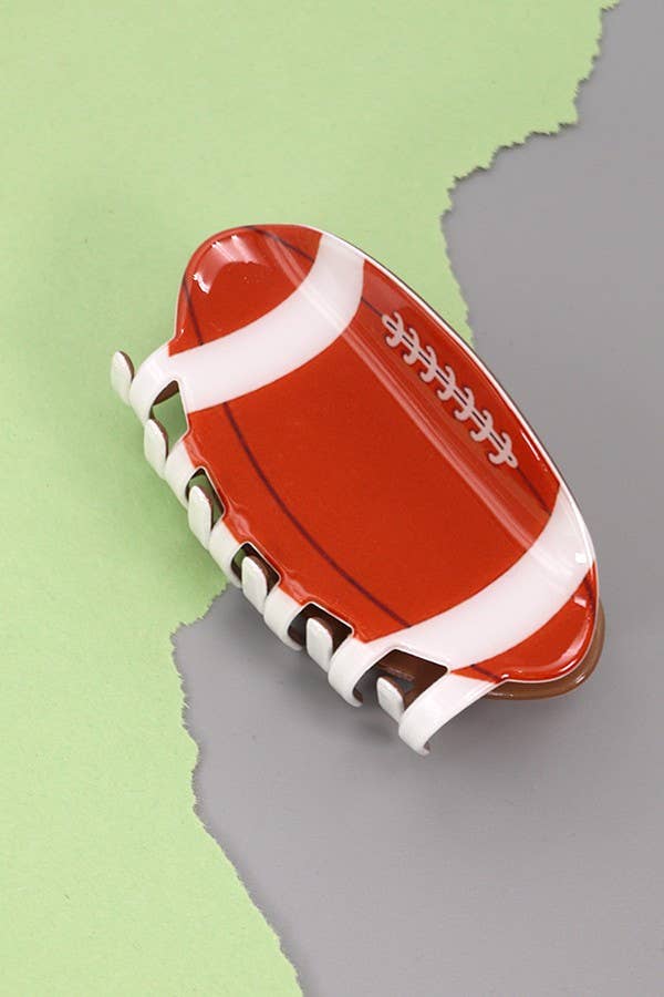 JOSSLYN by wall to wall - Wholesale Hair Clip - Women's - BASEBALL FOOTBALL GAME DAY HAIR CLAW CLIPS | 40H6363