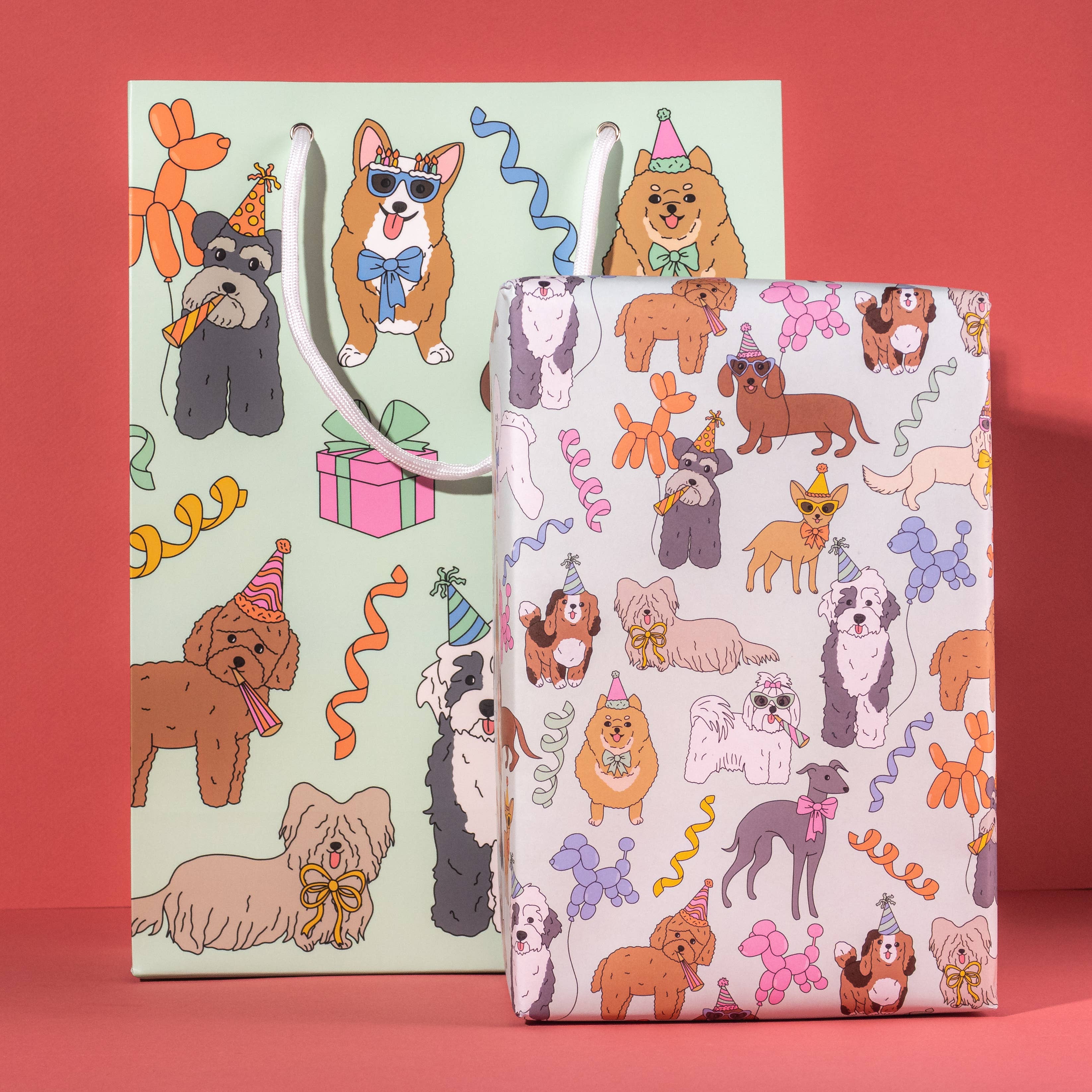 Illustrating Amy - Vente Pochette cadeau - Sac cadeau d'anniversaire pour chiens7