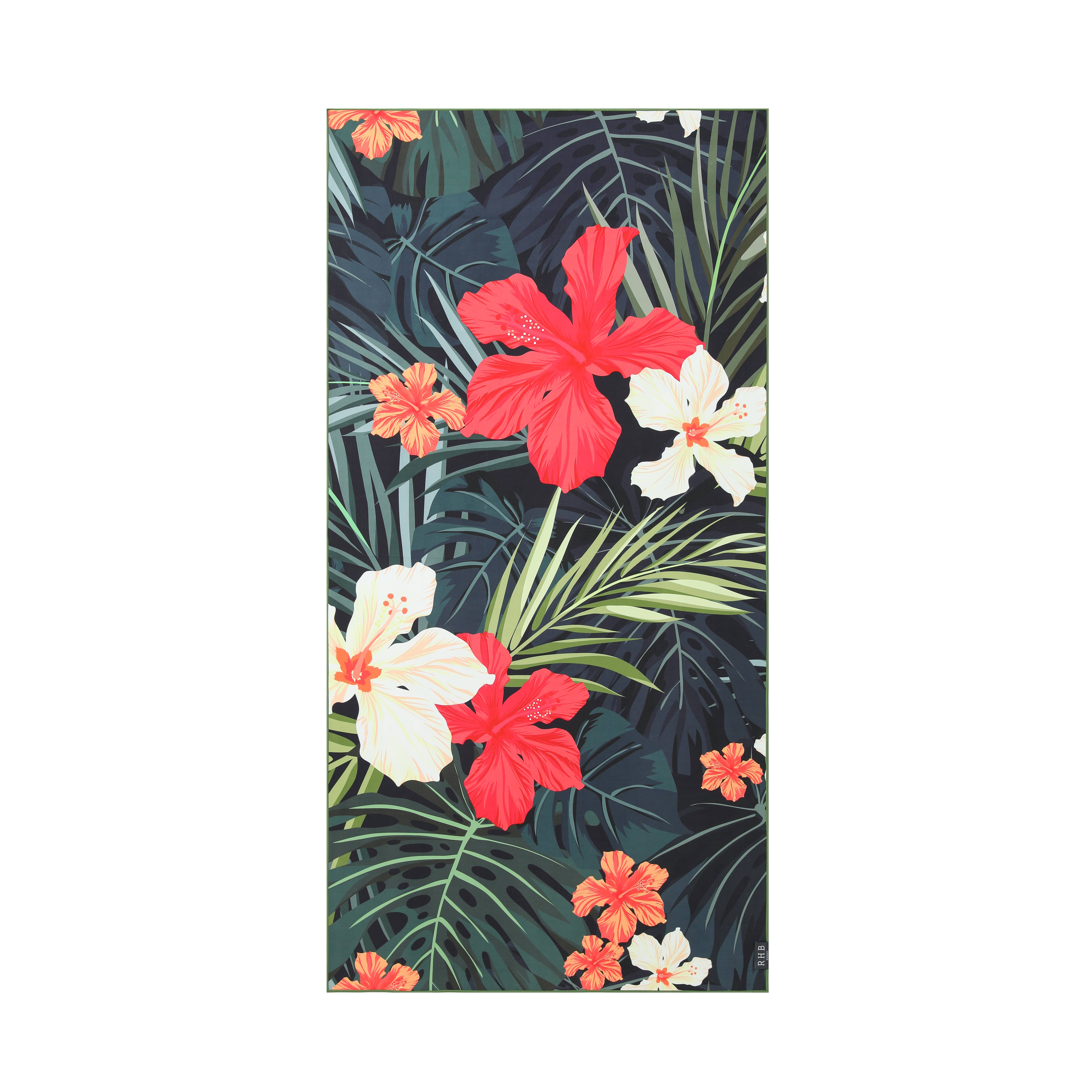 RHB HAWAII - Wholesale Beach Towel - Hibiscus flowers Beach Towel1