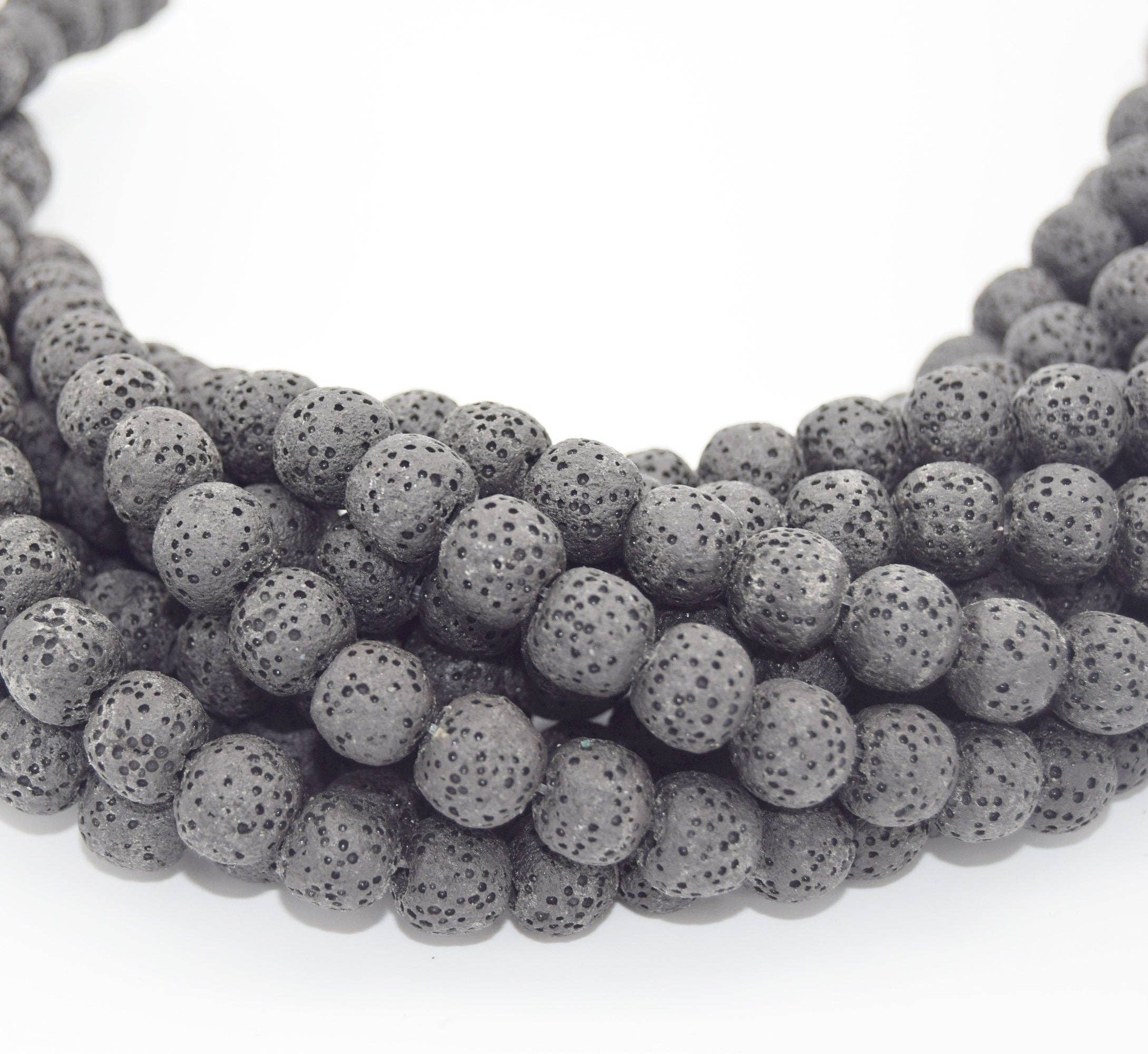 Only Beads - Vendita all'ingrosso Perline - Lava Beads - Perline diffusori rotonde grigie
