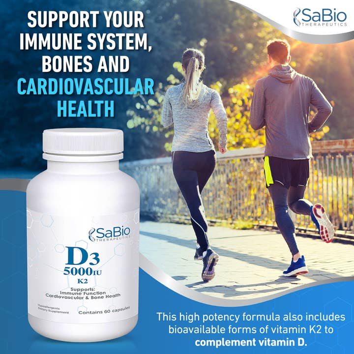 SaBio Therapeutics - Wholesale Oral Supplement/Vitamin - D3 5,000 with K2
