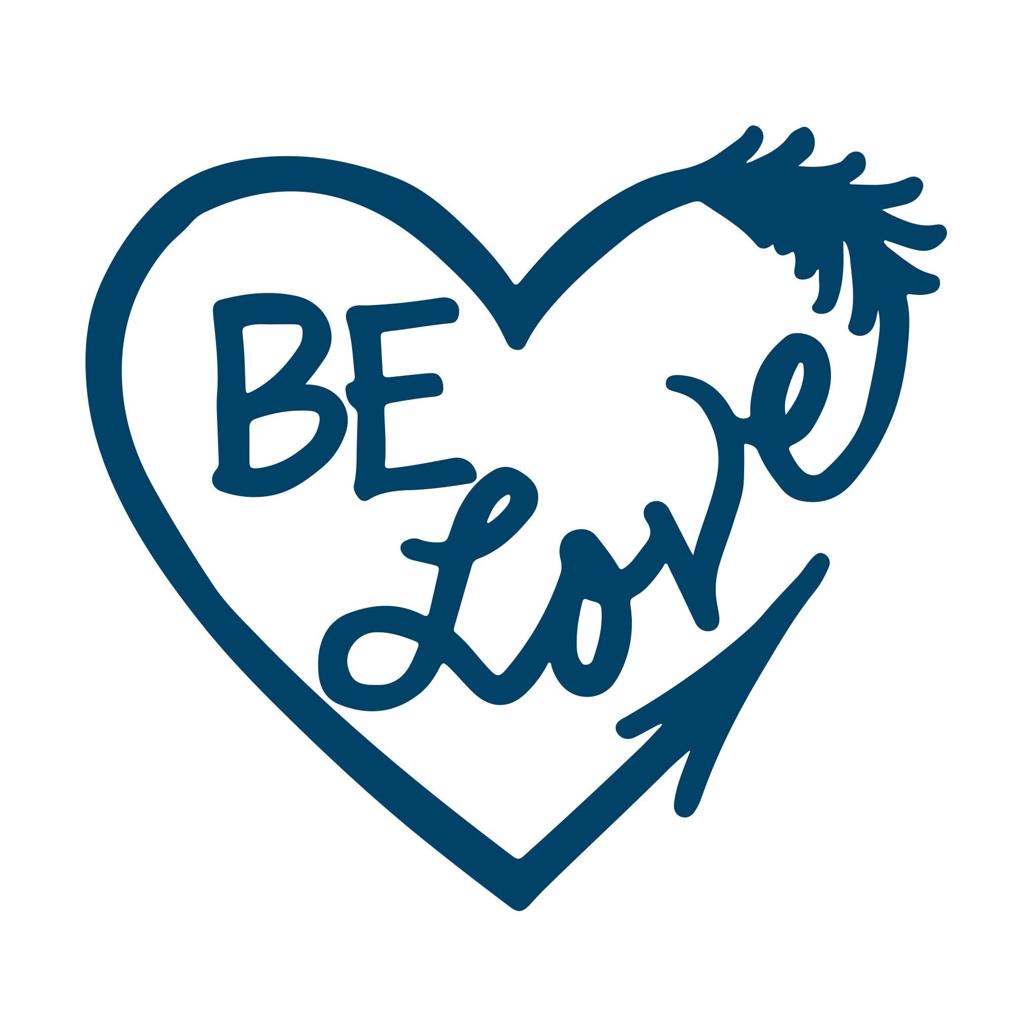 Conscious Ink - Vente Tatouages temporaires - Tatouage de manifestation Be Love (cœur)1