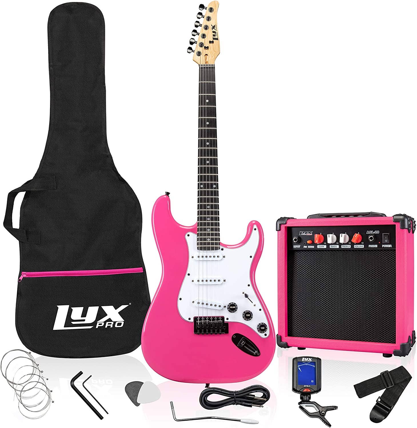 LyxPro - Wholesale Musical Instrument - Beginner 39” Electric Guitar Kit & Starter Set Accessories6