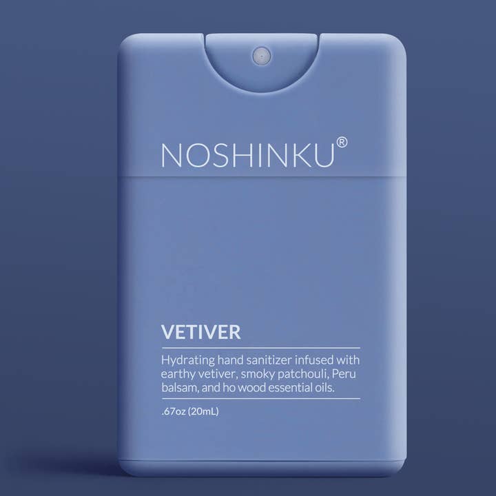Refillable Vetiver Patchouli Hydrating Pocket Hand Sanitizer for wholesale by Noshinku
