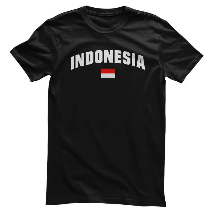 Indonesien Flagge T-Shirt für den Großhandel von Hybris Production AB