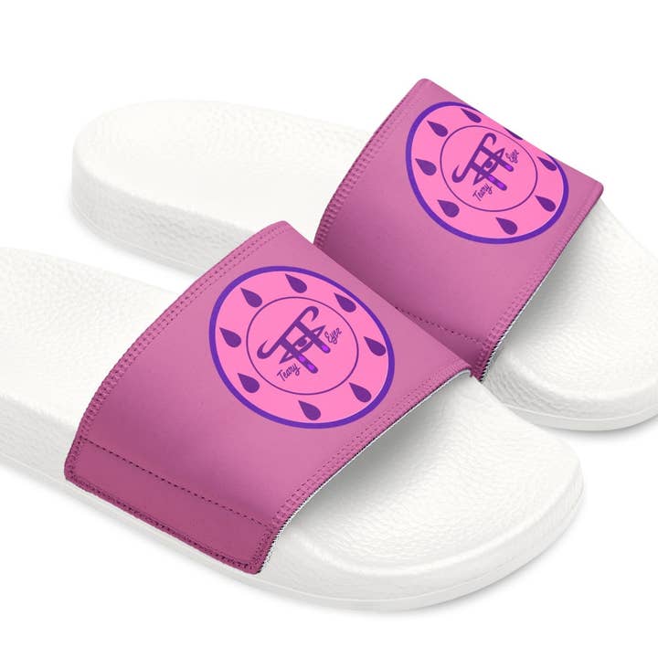 Women's Motif PU Slide Sandals for wholesale by Teary Eyez