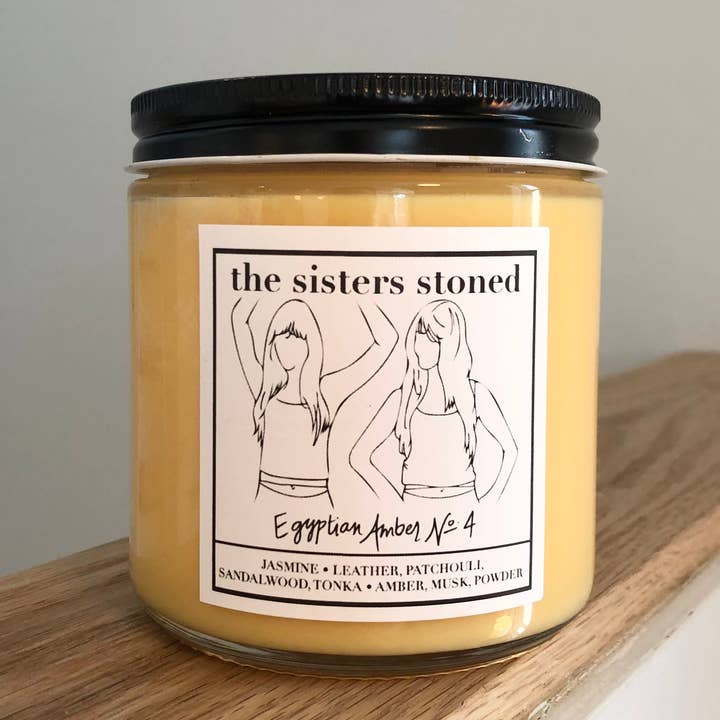 Egyptian Amber No. 4 Soy 2-Wick Wick Candle for wholesale by The Sisters Stoned