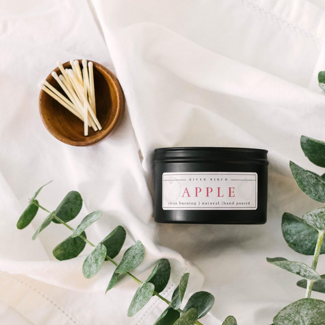 River Birch Candles - Wholesale Travel Candles - 8oz Apple Soy Candle1