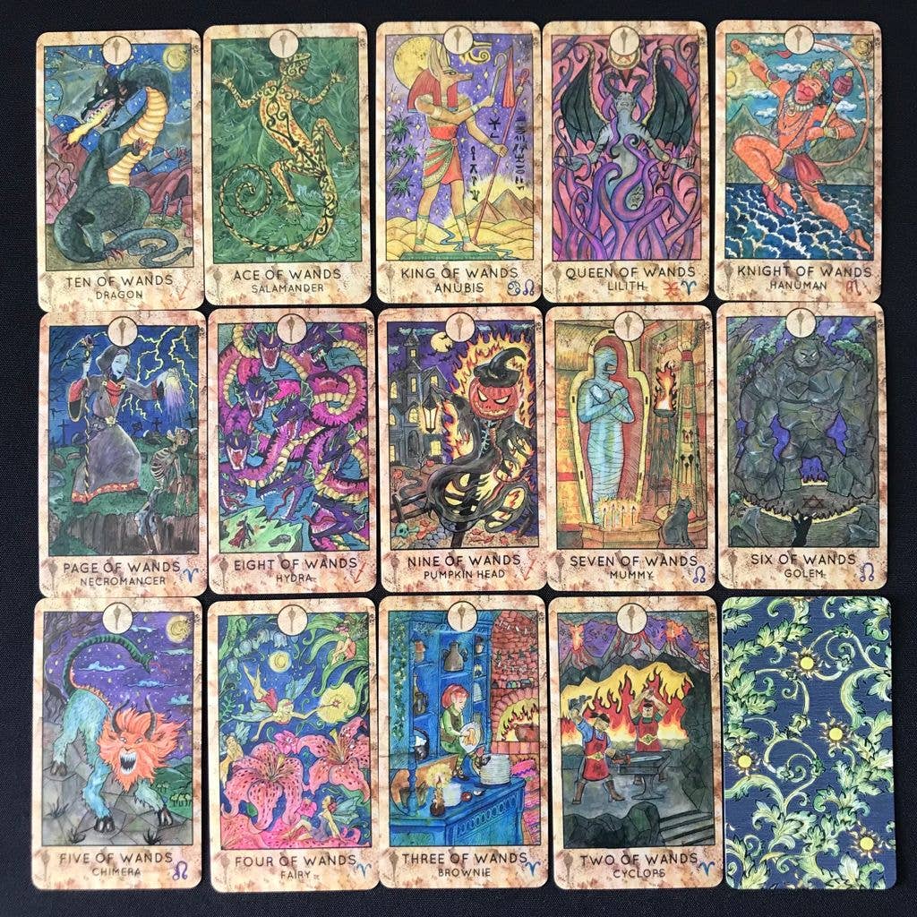 Tarotlandia – Cartas de tarô por atacado – Baralho de Tarô Fantasy World De Luxe Edição Limitada (Samiramay)14