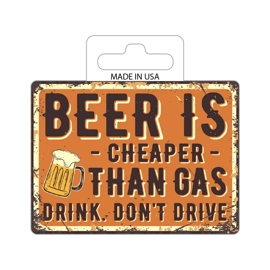 Desperate Enterprises - Wholesale Sticker - Sticker - Beer Cheaper Than Gas (Set of 6)0
