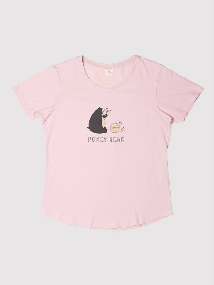 Honey Bear Damen T-Shirt - MMLT002 für den Großhandel von MILLIE + MOOSE