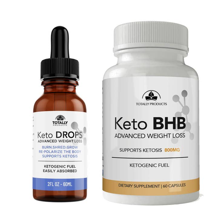 Advanced Keto Drops and Keto BHB Combo Pack for wholesale by Totally Products