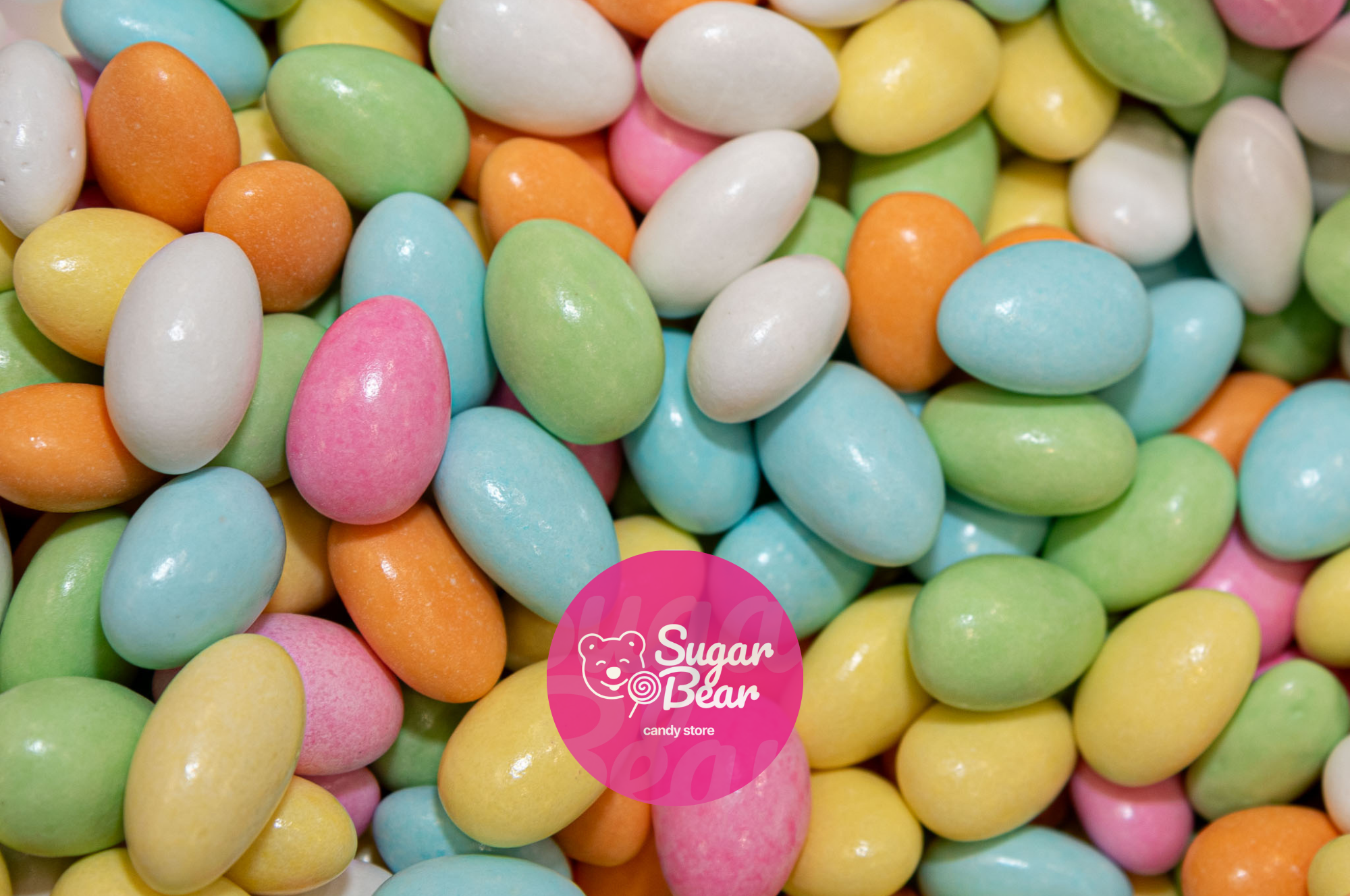 Sugar Bear Candy - Wholesale Chocolate Covered Sweets - Assorted Jordan Almonds1