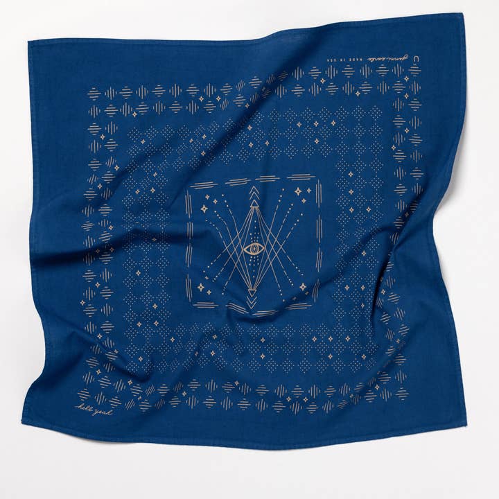 Jenni Earle - Wholesale Bandana - Women's - "hell yeah" bandana