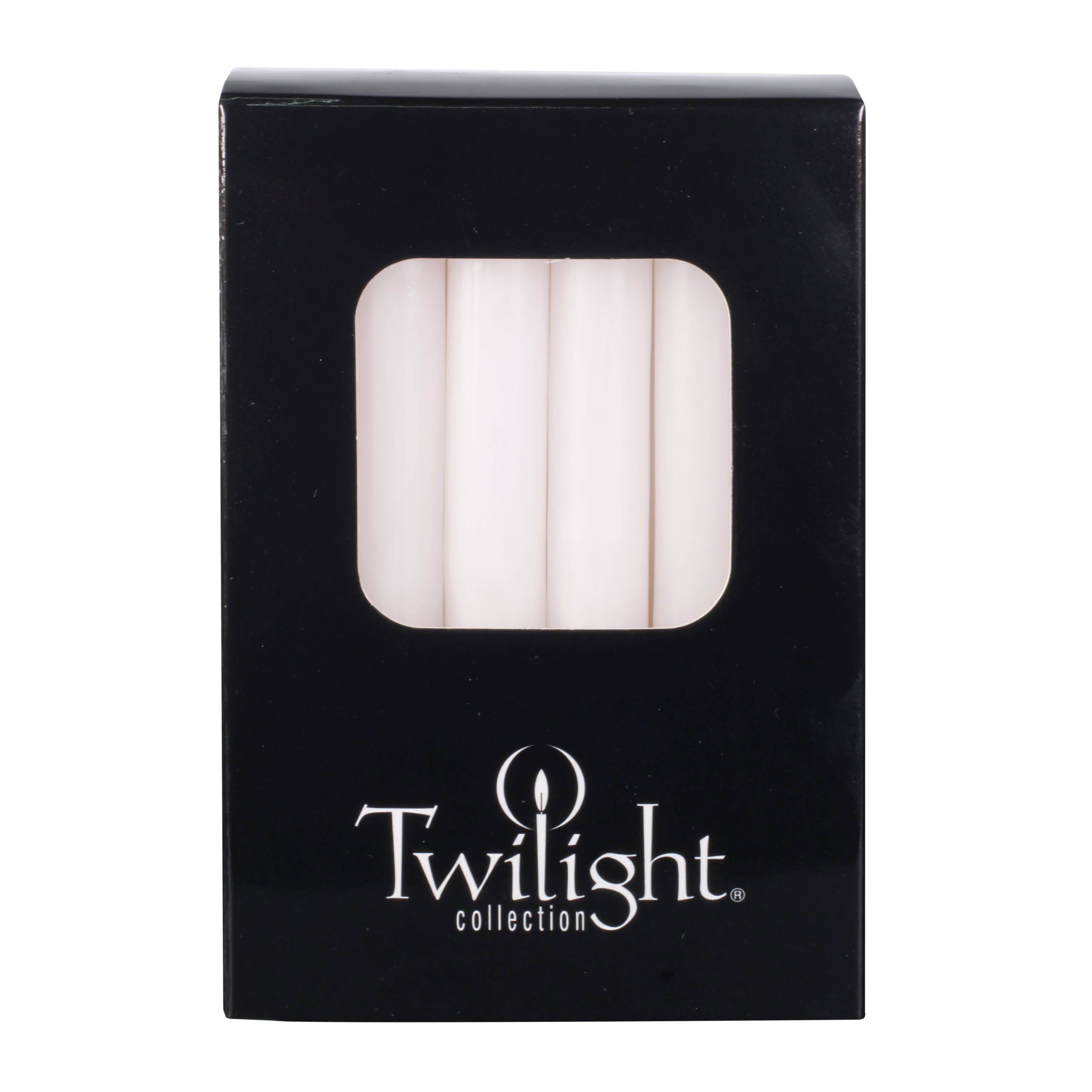 Twilight Collection - Wholesale Tapered Candle/Candlestick - White Mini Candles | 12 Pack1