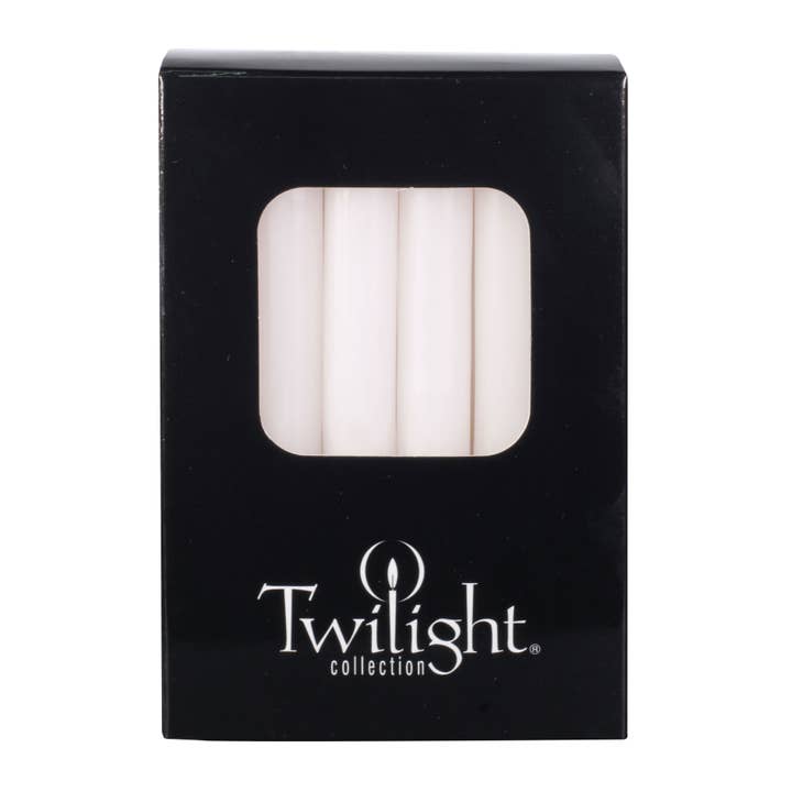 Twilight Collection - Wholesale Tapered Candle/Candlestick - White Mini Candles | 12 Pack1