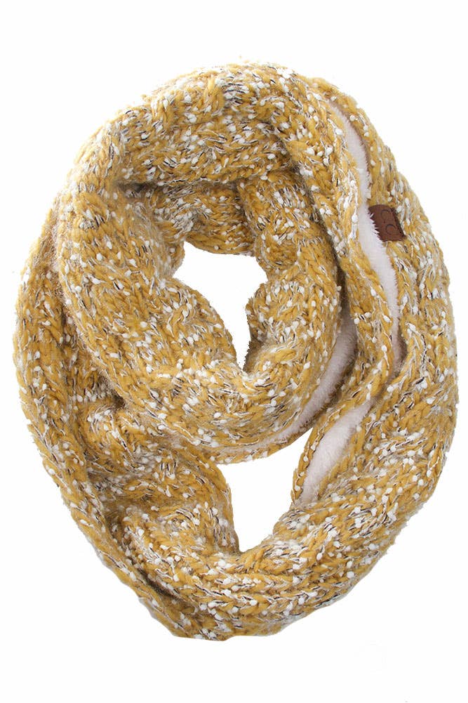 Hana - Wholesale Scarf – Women's - C.C Eyelash Confetti Yarn Knitted Infinity Scarf10