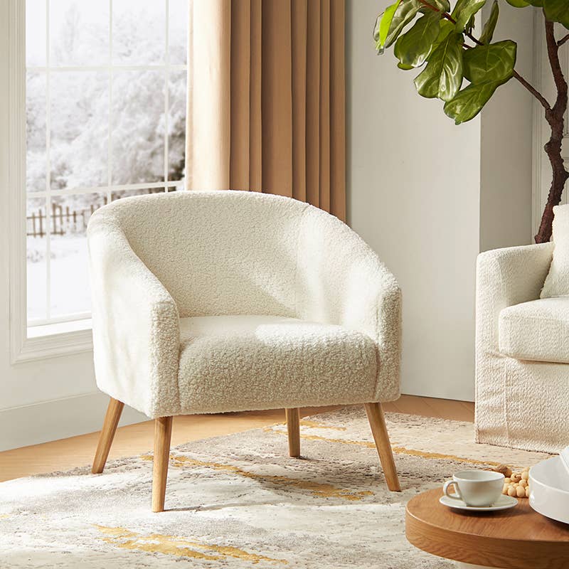 Karat Home - Wholesale Chair - Nell Boucle Armchair