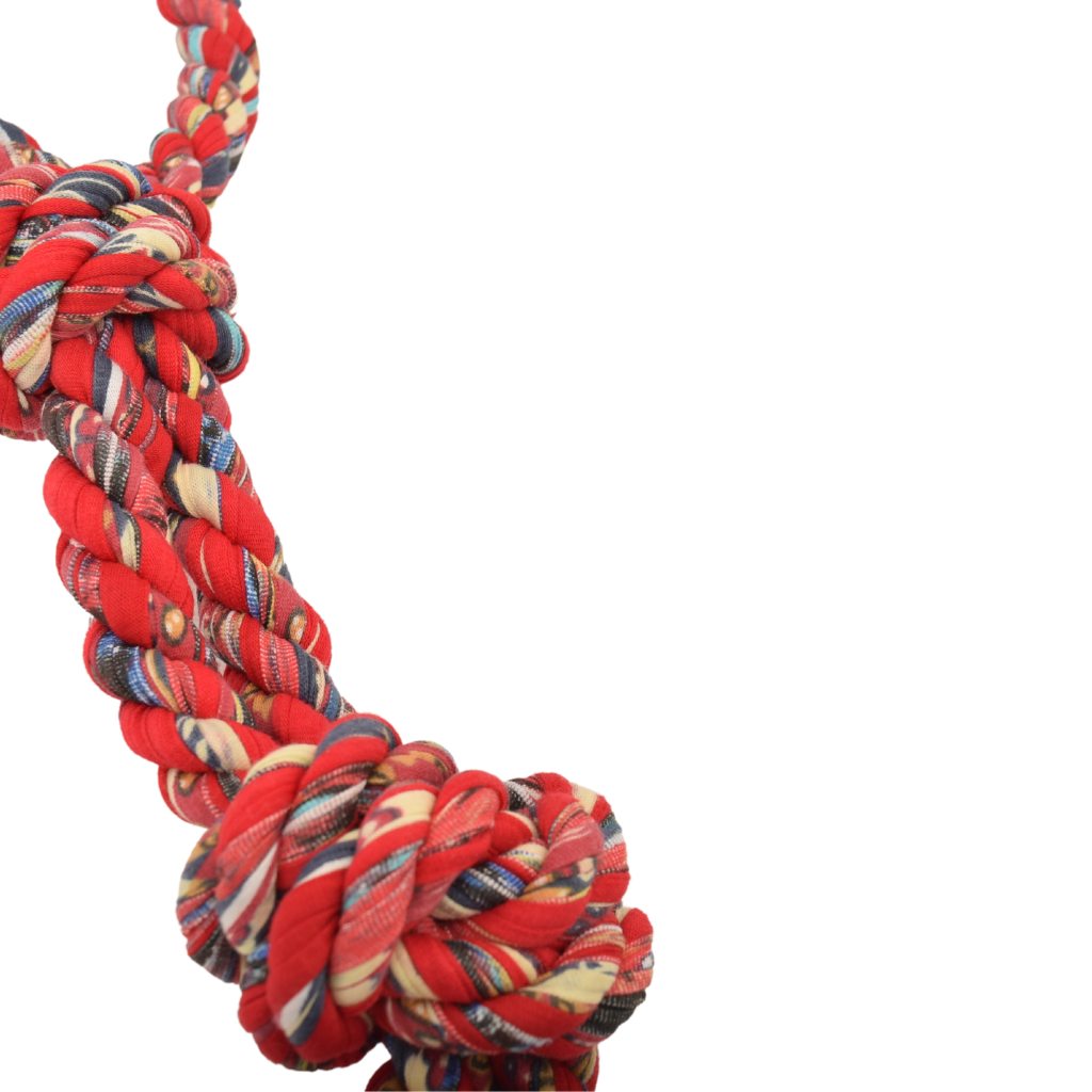 Shreds + rerope - Vendita all'ingrosso Giocattolo di corda - Cani - ReRope - Giocattolo per cani ad anello riciclato, 3 misure (assortimento da 10 pezzi)5