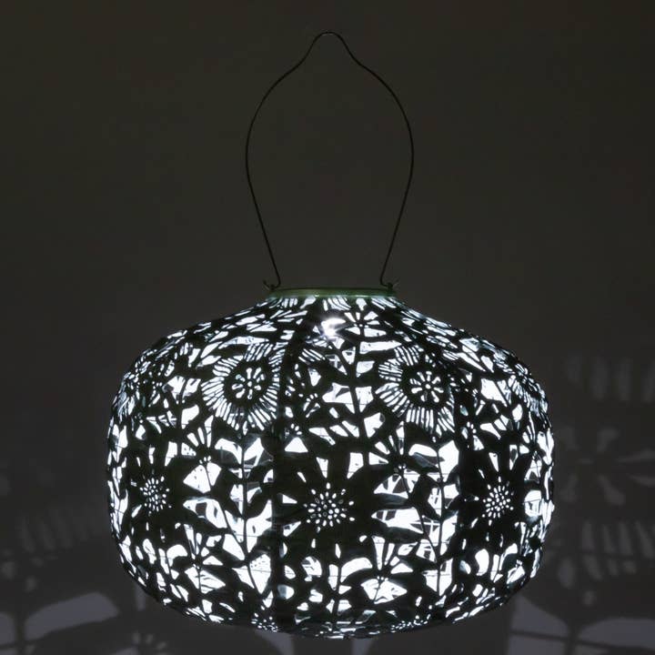 Allsop Home & Garden - Wholesale Outdoor/Lawn Light - Stella Square Sunflower 11" Solar Lantern - Sage13