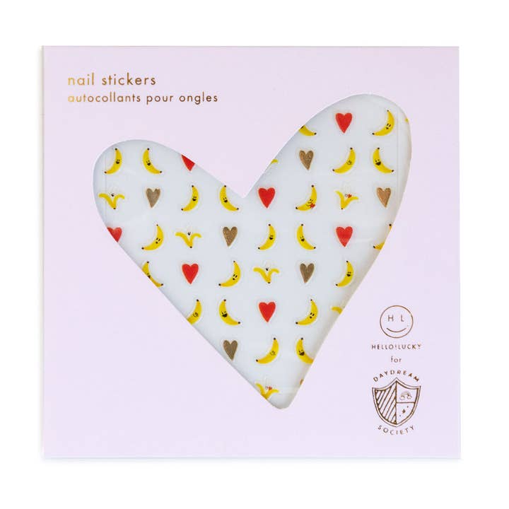 Bananas For You Nail Stickers for wholesale by Jollity & Co. + Daydream Society