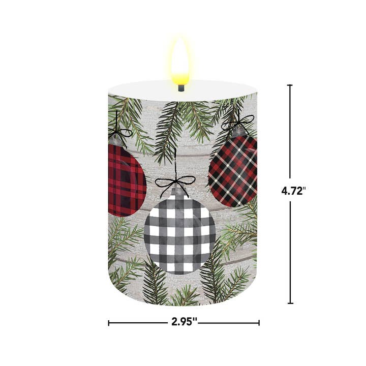 Briarwood Lane - Wholesale Flameless Candle - Patterned Ornaments Flameless Candle1