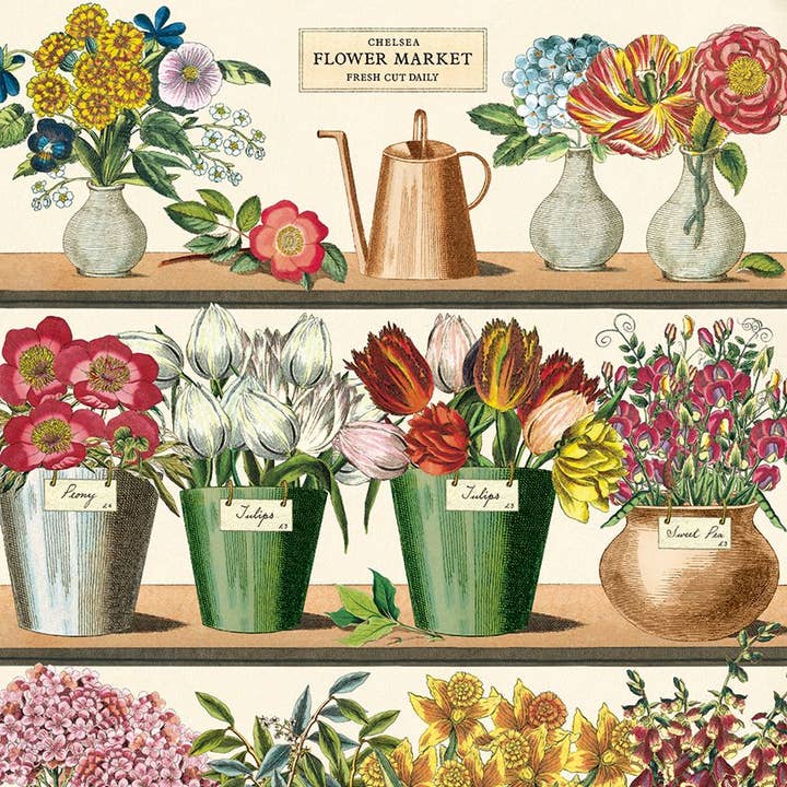 Bobangles - Wholesale Poster - Cavallini Poster/Gift Wrap - Flower Market0