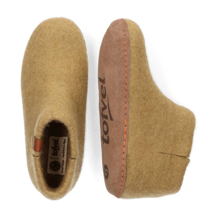 Mula hjemmesko i uldfilt camo grøn for engroshandel hos Tofvel