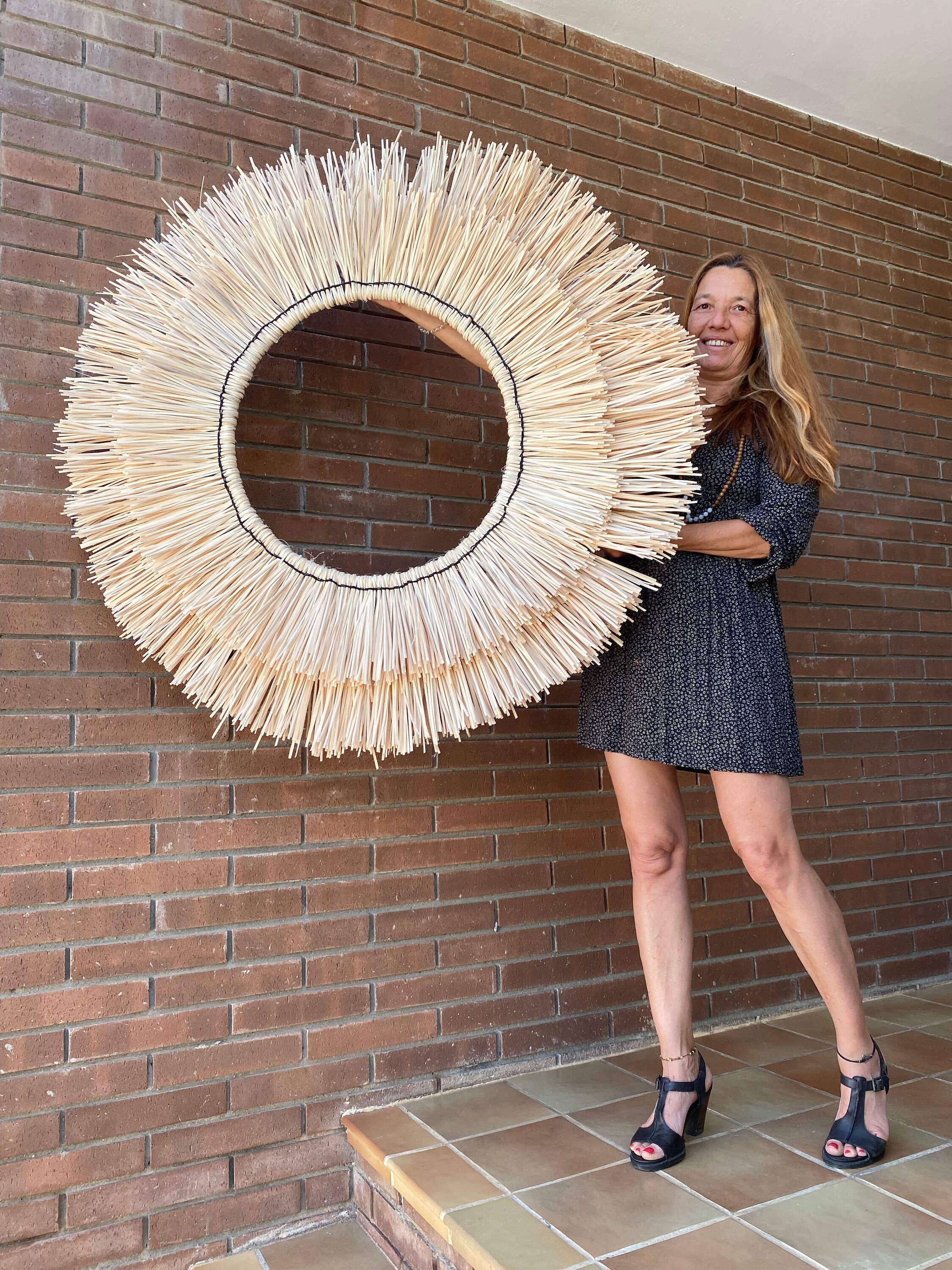 Geometrik Design - Wholesale Muurdecoratie met steen - Boho-stijl wanddecoratie van natuurlijke vezels6