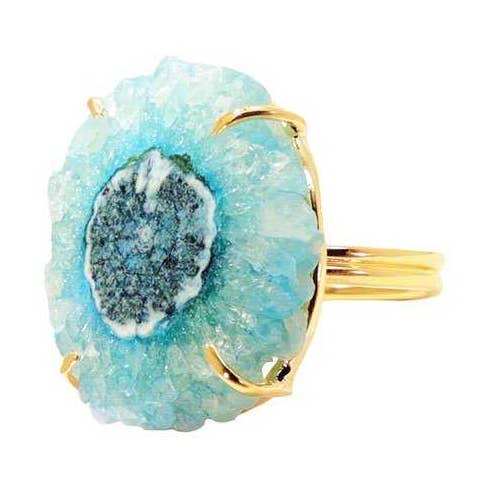 Blue Turquoise Sunstone Ring for wholesale by ACUS