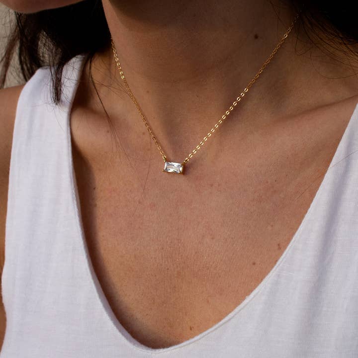 Christine Elizabeth Jewelry - Wholesale Pendant/Charm Necklace - Baguette Necklace