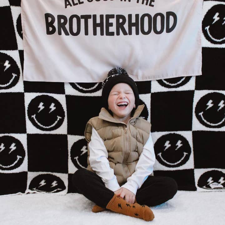 Cherrypick - Wholesale Banner - Kids & Baby - All Good In The Brotherhood Banner | Kids Decor Wall Hanging