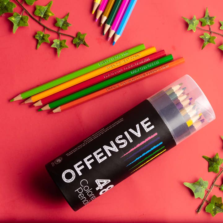 MilkToast Brands - Vendita all'ingrosso Matite colorate - Matite Colorate Offensive - Set da 482