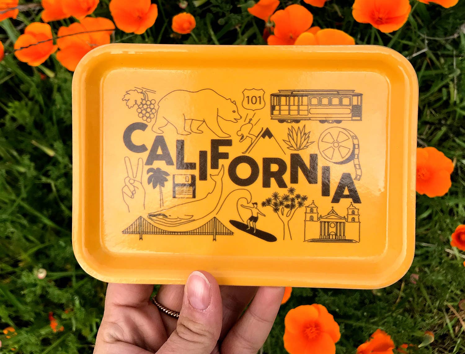 Maptote - Wholesale Decorative Tray - California Small Tray2