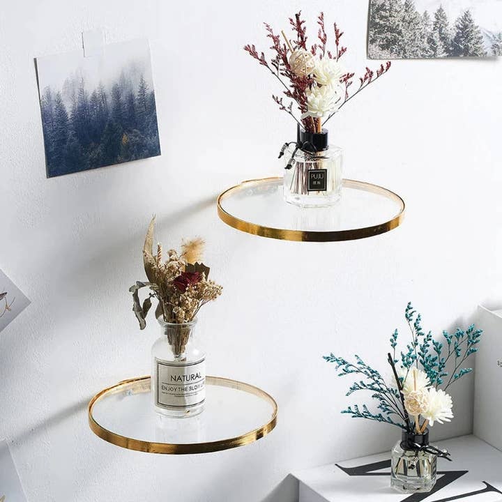 Kiyo Home – wholesale Vägghylla – Glas hängande hylla