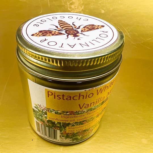 Pollinator Chocolate company - Wholesale Nut butter - Pistachio White Chocolate Vanilla Nectar2