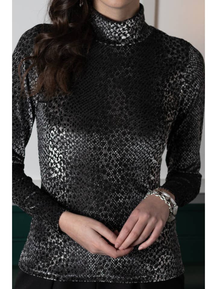 Rachel Walters Collection - Wholesale Knit Top - Women's - Silja Top Snake5