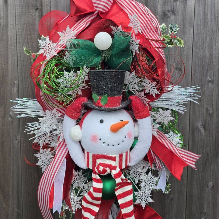 Large Snowman Christmas/Winter Swag and other Purchase wholesale christmas swags. Free returns & net 60 terms on Faire trending on Faire.