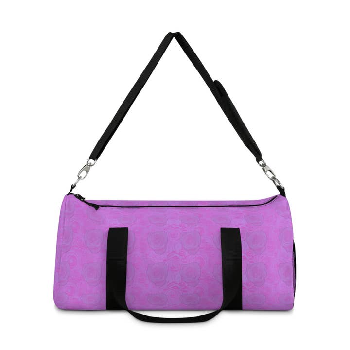 Los Angeles Mercantileâ„¢ - Wholesale Weekender Bag - Women's - Purple Rose Duffel Bag Flower Lover Gym Bag1