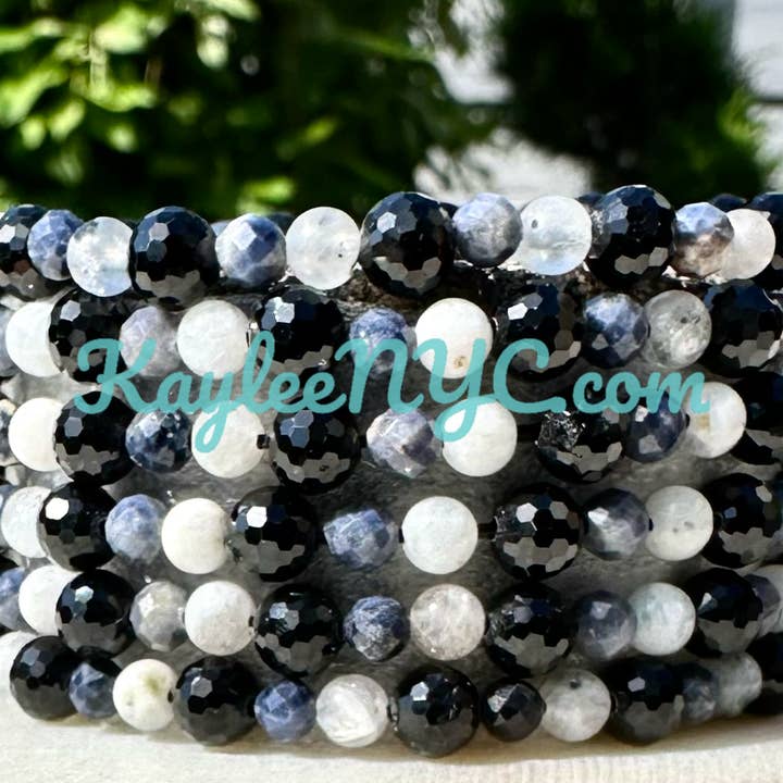 Natural Crystal Virgo Zodiac Stretch Bracelet for wholesale by KayleeNYC