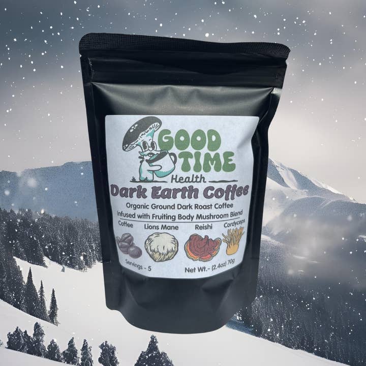 Mini Dark Earth Coffee for wholesale by Good Time Health