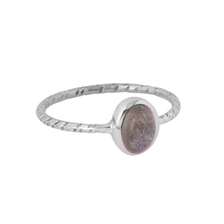 LABRADORITE SIMPLE OVAL RING for wholesale by Benjamin International